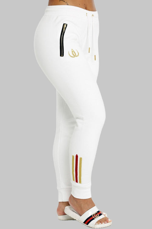 Deluxe Joggers Blanc