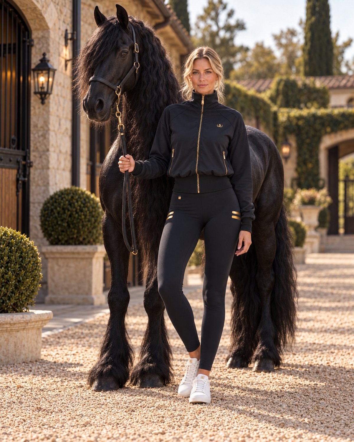 Iconic Veste d'entraînement G2 · Iconic Stripe Legging à Poches
